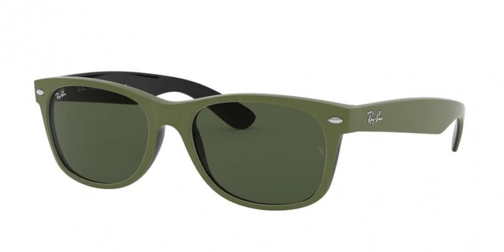 Ray Ban New Wayfarer 2132 Sunglasses - Medium - 55mm - Black - view 17